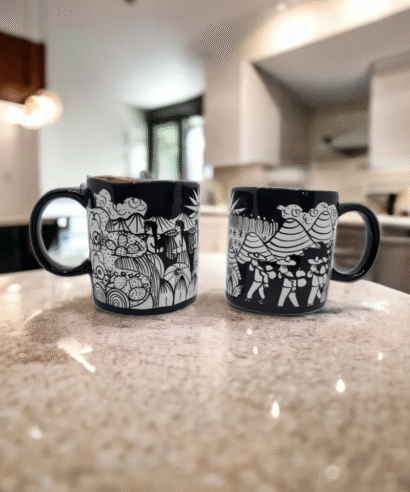 Tazas de barro mexicanas