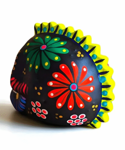 calaveras de barro artesanales