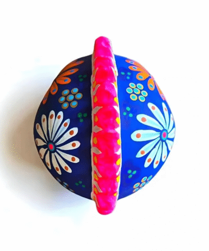 calaveras de barro artesanales