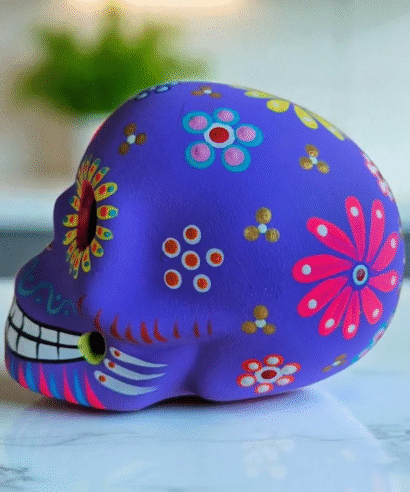 calaveras mexicanas de barro