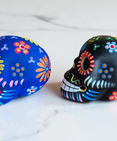 calaveras mexicanas de barro