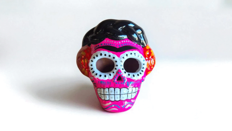 calaveras frida Kahlo artesanales