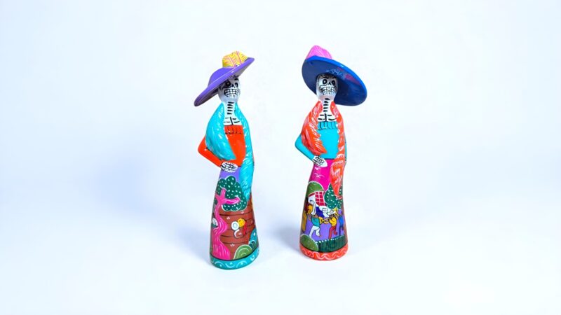 catrinas artesanales de barro