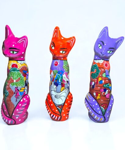 Alcancia de gato pintada