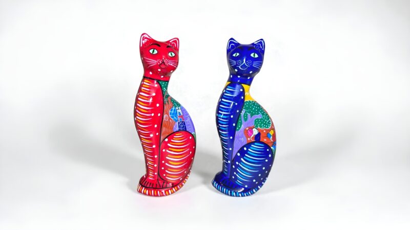 Alcancias de gato artesanales