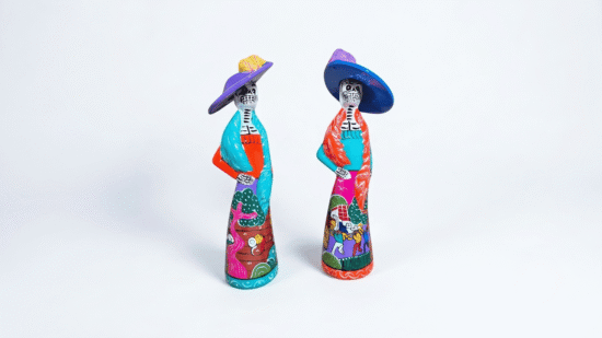 Catrinas de barro mexicanas