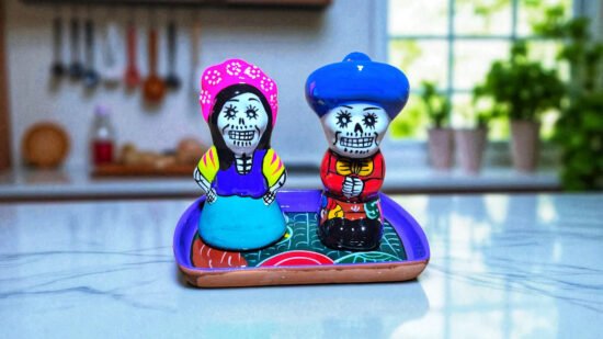 saleros artesanales de calavera