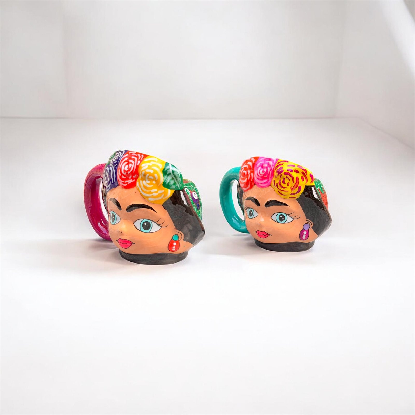 Tazas Frida en Barro: Artesanías Únicas | Arte Rutilo